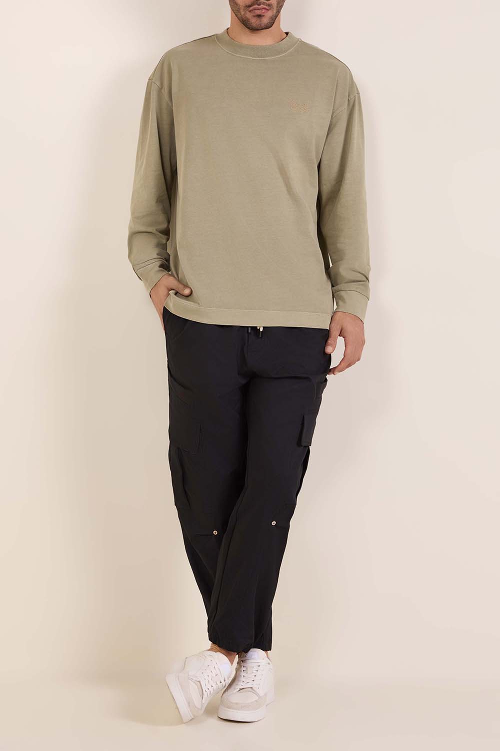 חולצת טי ארוכה אוברסייז